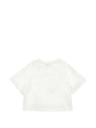 T-shirt per bambina Monnalisa Kids bianca con stampa sul davanti 79H606 8049 0150 MONNALISA KIDS 