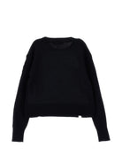 Maglione per bambina Monnalisa Kids nero con decorazione in cristalli 79H608 8060 5075 MONNALISA KIDS 