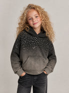 Felpa per bambina Monnalisa Kids grigia con decorazione con strass 79H609 8702 0030 MONNALISA KIDS 