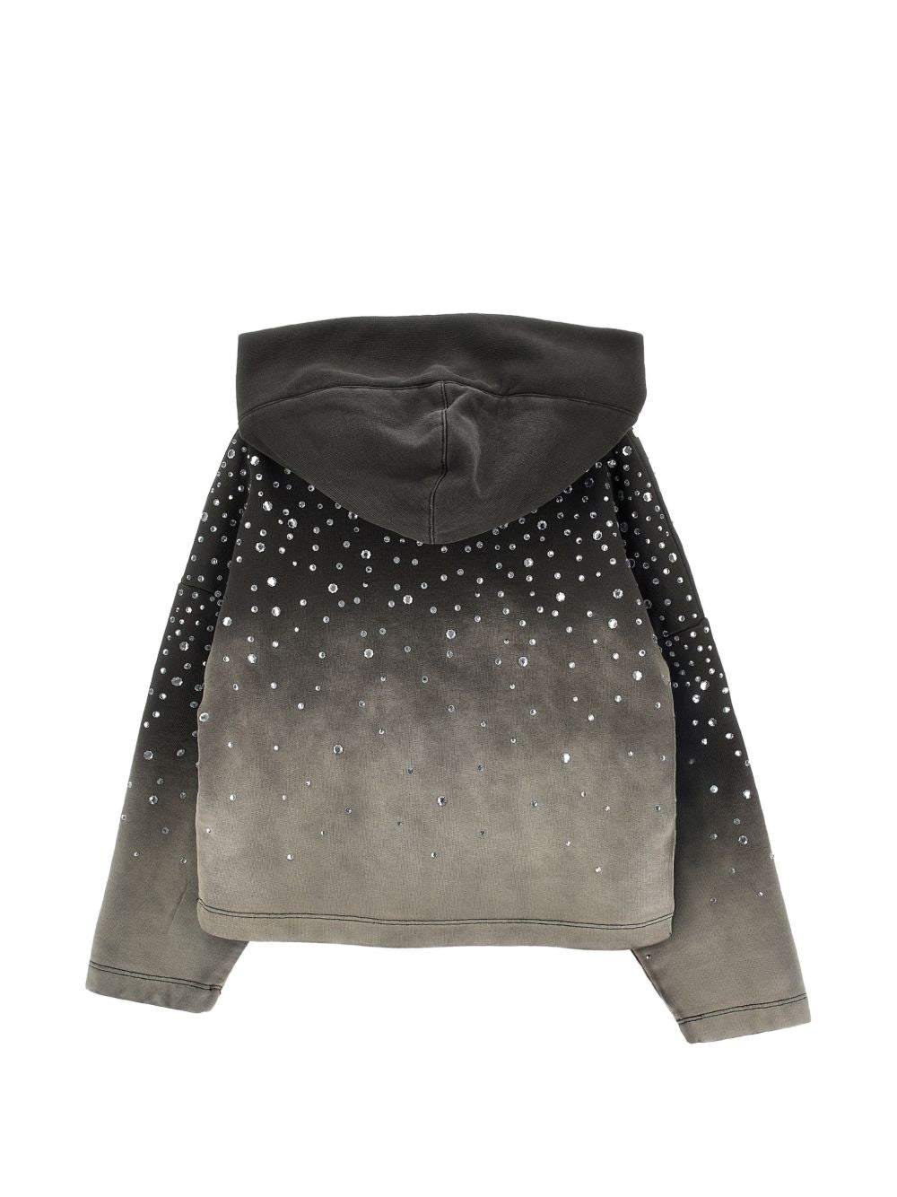 Felpa per bambina Monnalisa Kids grigia con decorazione con strass 79H609 8702 0030 MONNALISA KIDS 