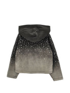 Felpa per bambina Monnalisa Kids grigia con decorazione con strass 79H609 8702 0030 MONNALISA KIDS 