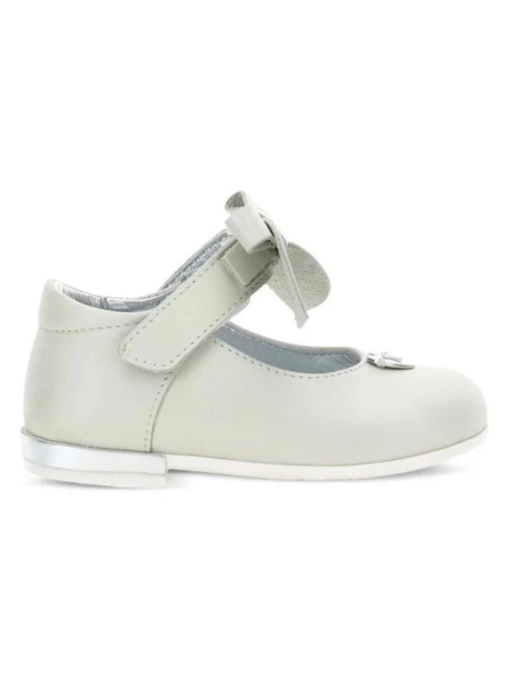 Ballerine per bambina Monnalisa Kids bianche con applicazione fiocco 83H000 8777 0001 MONNALISA KIDS 