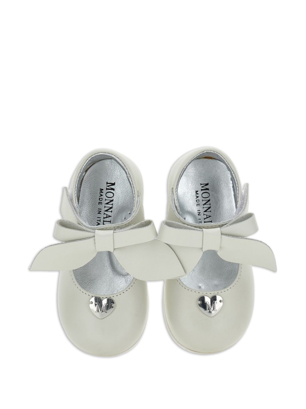 Ballerine per bambina Monnalisa Kids bianche con applicazione fiocco 83H000 8777 0001 MONNALISA KIDS 