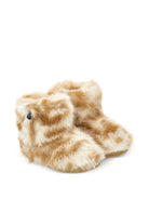 Stivali per bambina Monnalisa Kids beige con stampa grafica animalier 83H002 8035 0080 MONNALISA KIDS 