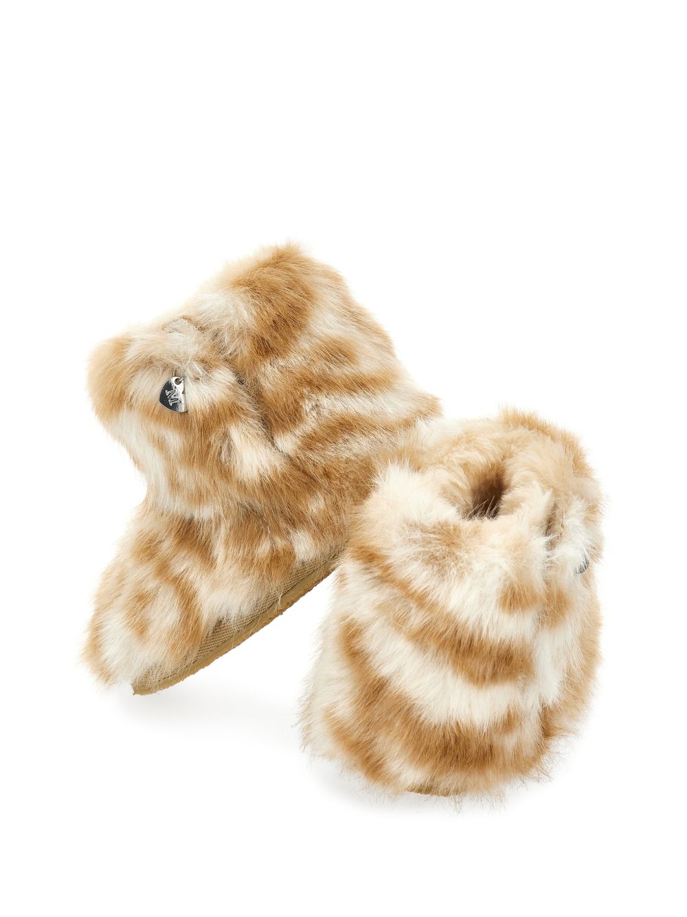 Stivali per bambina Monnalisa Kids beige con stampa grafica animalier 83H002 8035 0080 MONNALISA KIDS 