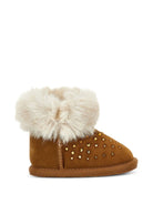 Stivali per bambina Monnalisa Kids marrone con strass 83H003 8775 0006 MONNALISA KIDS 