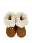 Stivali per bambina Monnalisa Kids marrone con strass 83H003 8775 0006 MONNALISA KIDS 