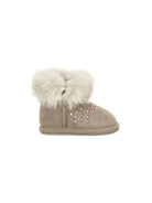 Stivali per bambina Monnalisa Kids beige con strass 83H003 8775 0033 MONNALISA KIDS 