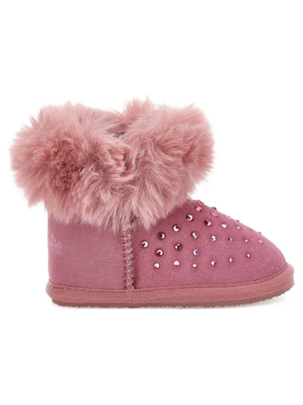 Stivali per bambina Monnalisa Kids rosa con strass 83H003 8775 0063 MONNALISA KIDS 