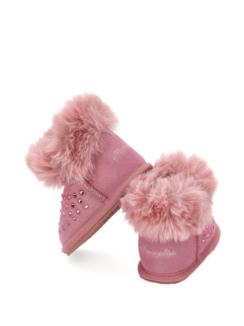 Stivali per bambina Monnalisa Kids rosa con strass 83H003 8775 0063 MONNALISA KIDS 