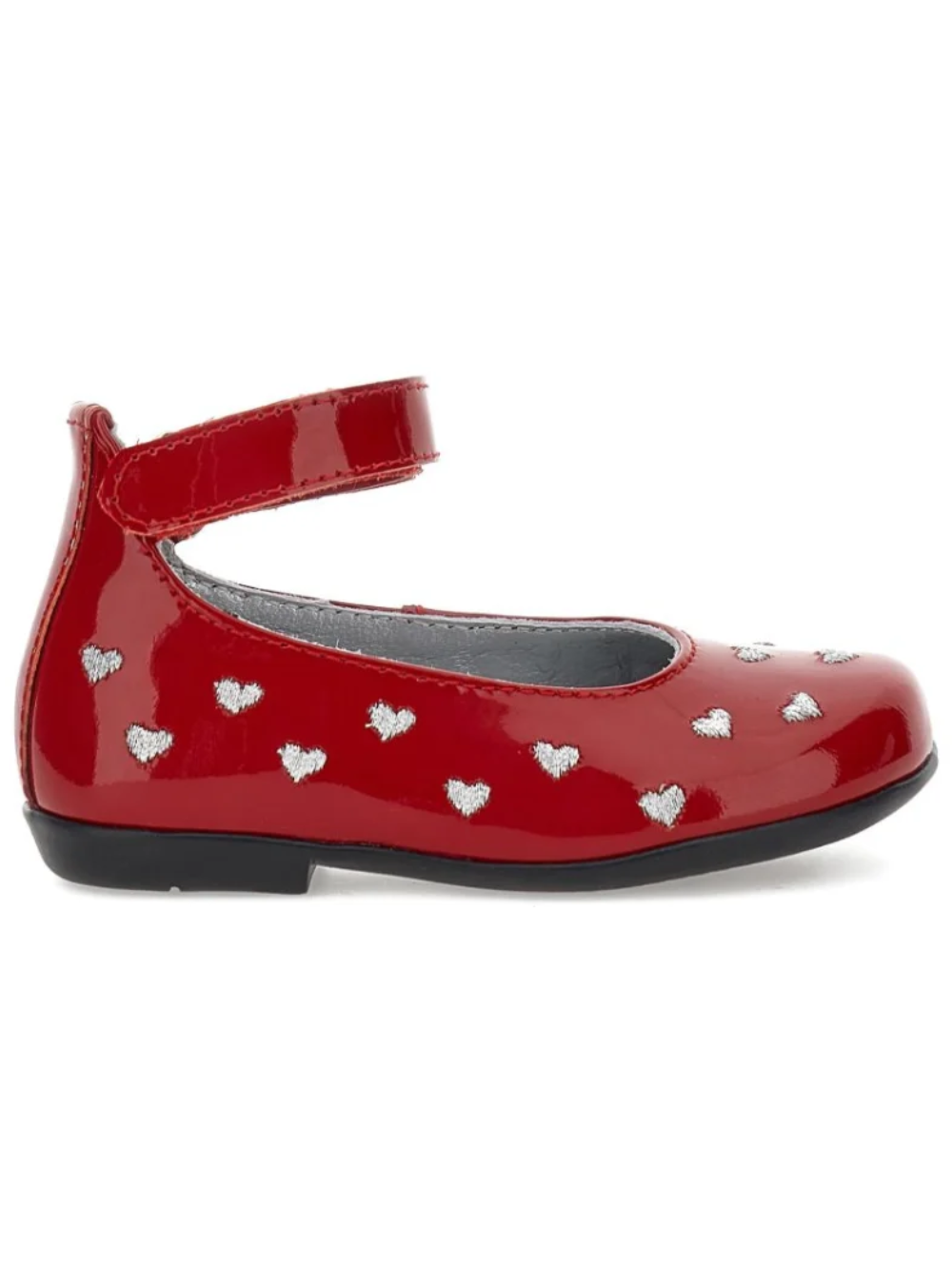 Ballerine per bambina Monnalisa Kids rosse con motivo a cuori 83H005 8784 0043 MONNALISA KIDS 
