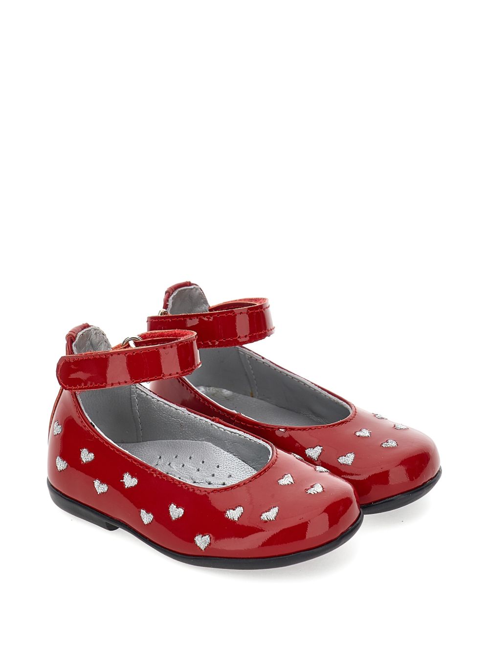 Ballerine per bambina Monnalisa Kids rosse con motivo a cuori 83H005 8784 0043 MONNALISA KIDS 