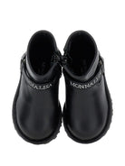 Stivali biker per bambina Monnalisa Kids neri con cinturino con logo ricamato 83H006 8782 0050 MONNALISA KIDS 
