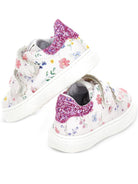 Sneakers per bambina Monnalisa Kids bianche con stampa a fiori 83H007 8771 0063 MONNALISA KIDS 