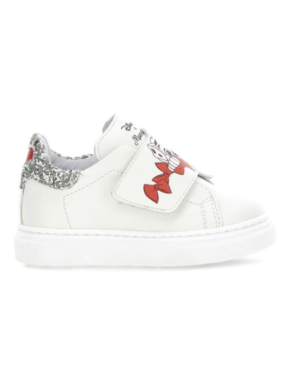 Sneakers per bambina Monnalisa Kids bianche con dettaglio glitter 83H008 8771 0143 MONNALISA KIDS 