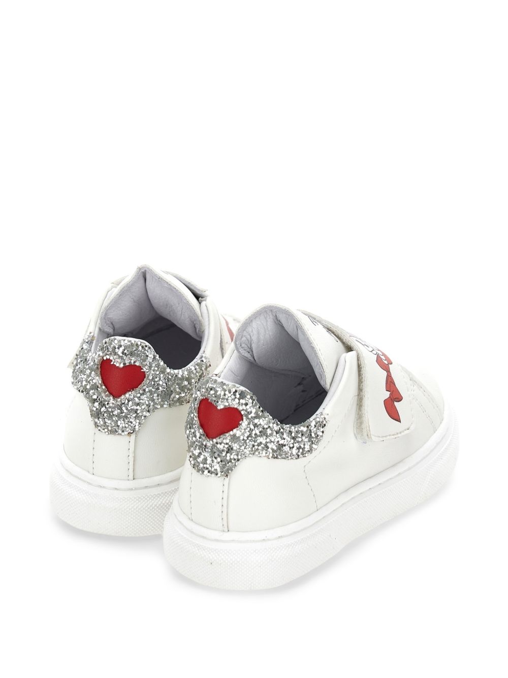 Sneakers per bambina Monnalisa Kids bianche con dettaglio glitter 83H008 8771 0143 MONNALISA KIDS 