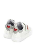 Sneakers per bambina Monnalisa Kids bianche con dettaglio glitter 83H008 8771 0143 MONNALISA KIDS 