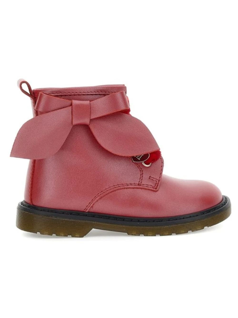 Stivali per bambina Monnalisa Kids rossi con dettaglio fiocco sui lati 83H009 8777 0043 MONNALISA KIDS 