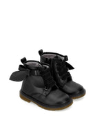 Stivali per bambina Monnalisa Kids neri con dettaglio fiocco sui lati 83H009 8777 0050 MONNALISA KIDS 