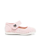 Ballerine per bambina Monnalisa Kids rosa con placca con logo 83H010 8788 094F MONNALISA KIDS 