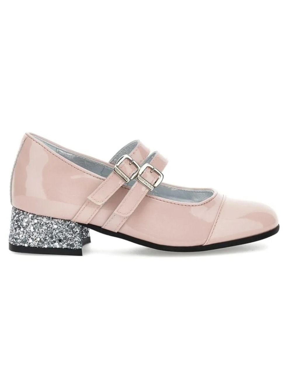 Ballerine per bambina Monnalisa Kids rosa con tacco largo con glitter 87H000 8770 0091 MONNALISA KIDS 