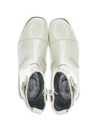 Stivaletti per bambina Monnalisa Kids bianchi con tacco largo con glitter 87H001 8770 0001 MONNALISA KIDS 