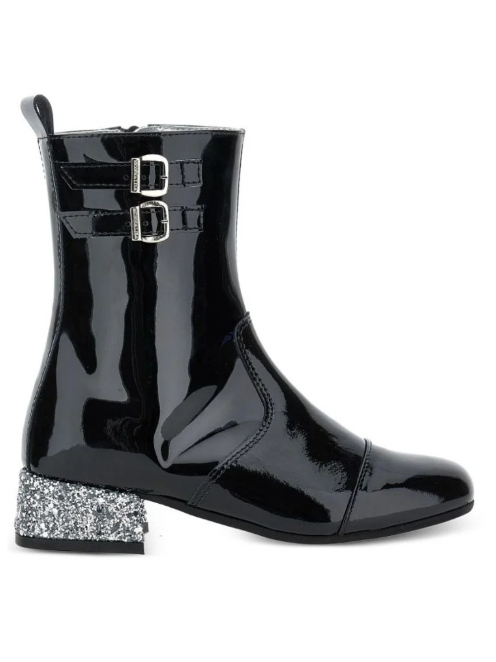 Stivali per bambina Monnalisa Kids neri con fibbie decorative 87H001 8770 0050 MONNALISA KIDS 
