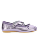 Ballerine per bambina Monnalisa Kids viola con dettaglio fiocco 87H003 8785 0063 MONNALISA KIDS 