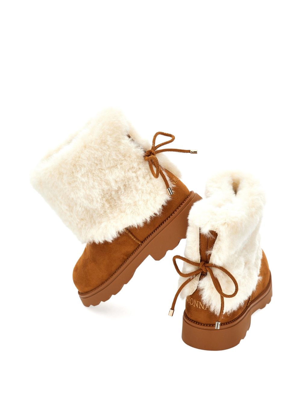 Stivali per bambina Monnalisa Kids marrone con finitura scamosciata 87H004 8776 0006 MONNALISA KIDS 