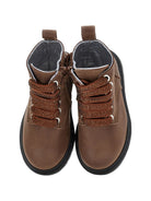 Stivaletti per bambina Monnalisa Kids marroni con cinturini con cristalli 8CH001 8782 0006 MONNALISA KIDS 
