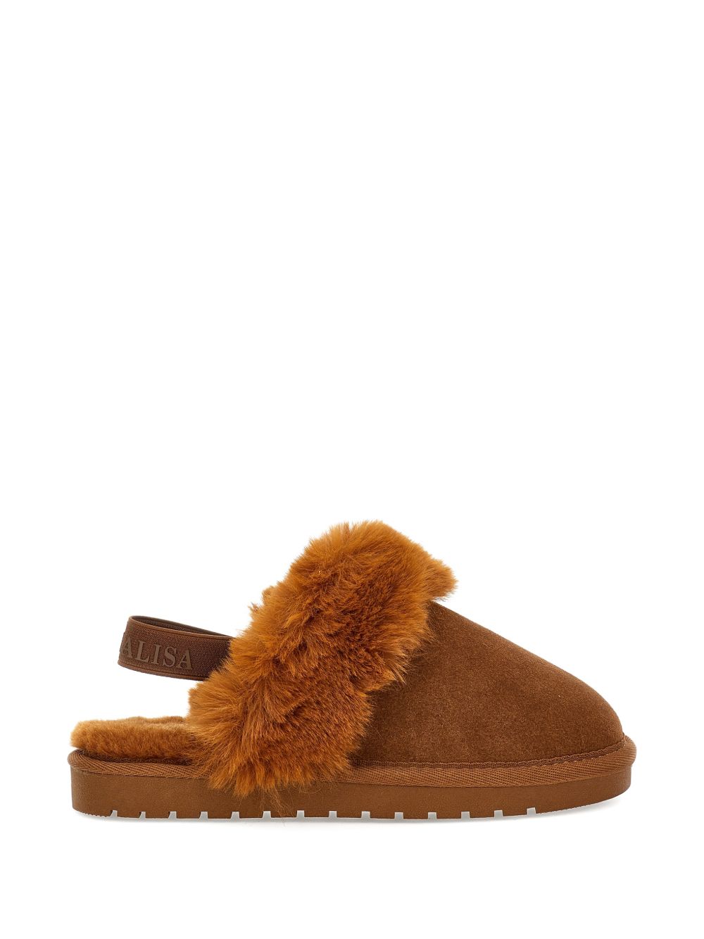 Slippers per bambina Monnalisa Kids marorni con bordo in finta pelliccia 8CH004 8772 0006 MONNALISA KIDS 