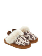 Slippers per bambina Monnalisa Kids marrone con stampa animalier 8CH004 8772 0106 MONNALISA KIDS 