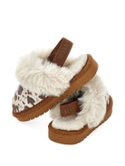 Slippers per bambina Monnalisa Kids marrone con stampa animalier 8CH004 8772 0106 MONNALISA KIDS 