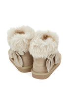 Stivali per bambina Monnalisa Kids beige con fiocco 8CH005 8776 0003 MONNALISA KIDS 