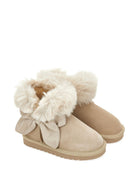 Stivali per bambina Monnalisa Kids beige con fiocco 8CH005 8776 0003 MONNALISA KIDS 
