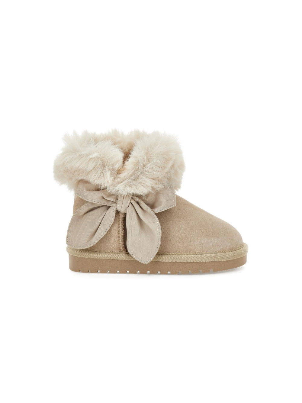Stivali per bambina Monnalisa Kids beige con fiocco 8CH005 8776 0003 MONNALISA KIDS 