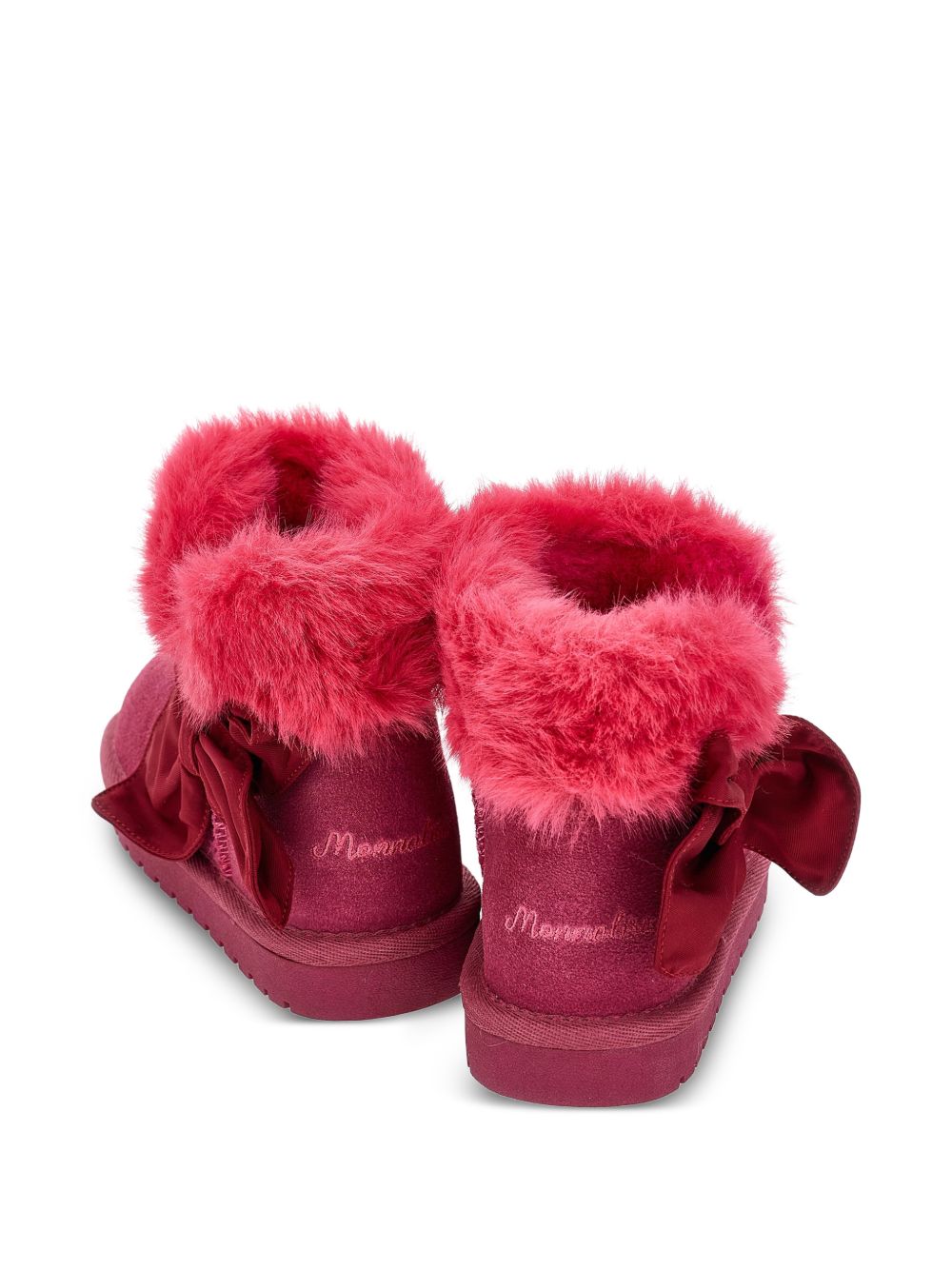 Stivali per bambina Monnalisa Kids rossi con fiocco 8CH005 8776 0069 MONNALISA KIDS 