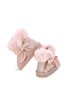 Stivali per bambina Monnalisa Kids rosa con fiocco 8CH005 8776 094F MONNALISA KIDS 