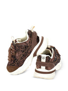 Sneakers per bambina Monnalisa Kids marroni con dettaglio glitter 8CH006 8773 0006 MONNALISA KIDS 