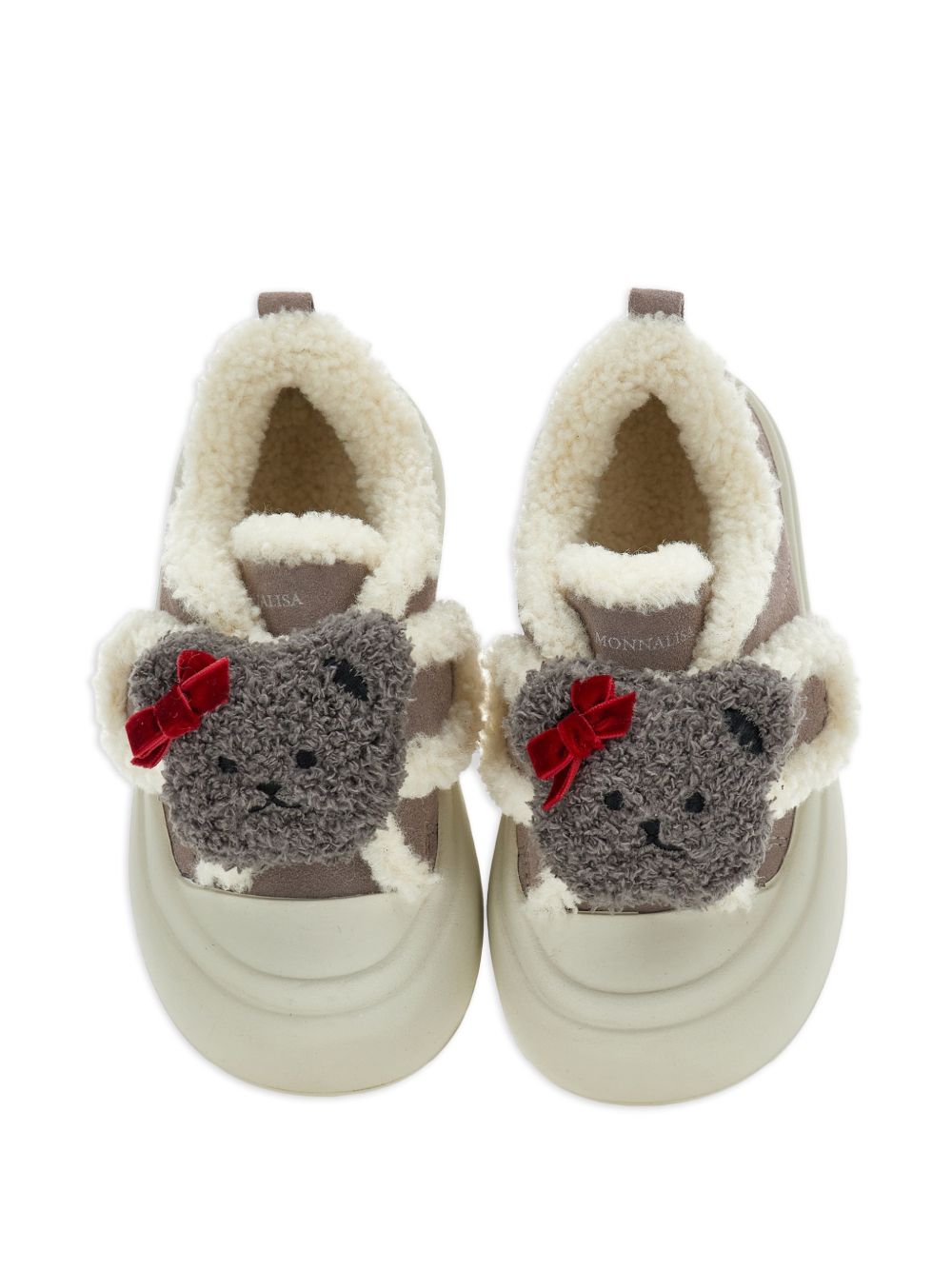 Sneakers per bambina Monnalisa Kids marroni con applicazione orsetti 8CH008 8789 0032 MONNALISA KIDS 