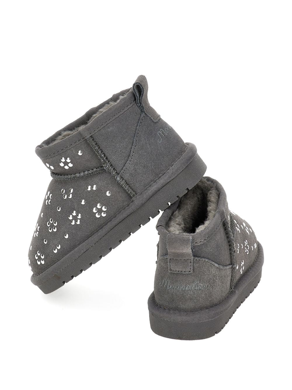 Stivaletti per bambina Monnalisa Kids grigi con decorazione 8CH009 8775 0032 MONNALISA KIDS 