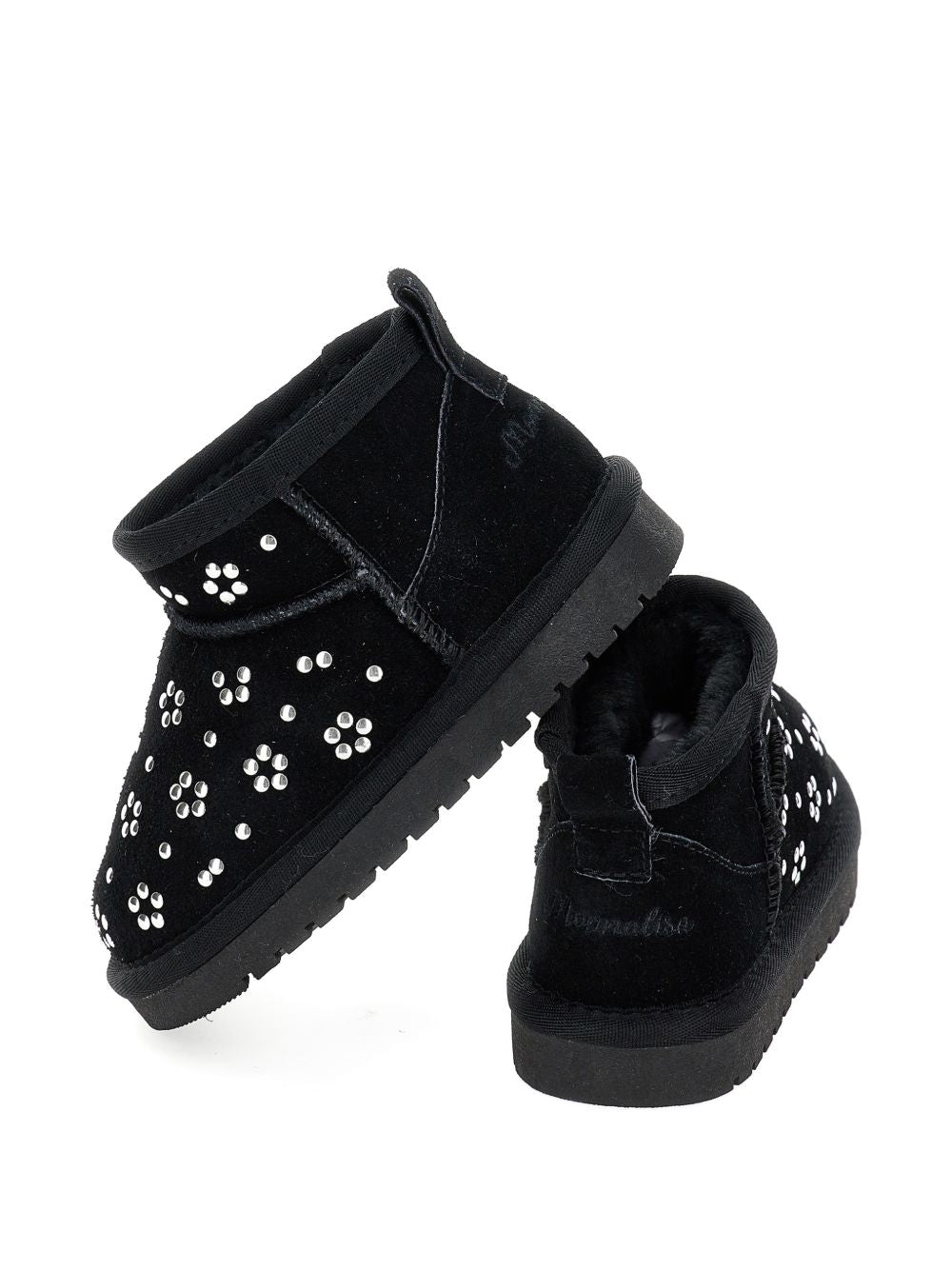 Stivaletti per bambina Monnalisa Kids neri con decorazione 8CH009 8775 0050 MONNALISA KIDS 