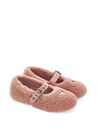 Ballerine per bambina Monnalisa Kids rosa con design in shearling 8CH010 8778 094F MONNALISA KIDS 