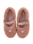 Ballerine per bambina Monnalisa Kids rosa con design in shearling 8CH010 8778 094F MONNALISA KIDS 