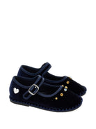 Ballerine per bambina Monnalisa Kids blu navy con dettagli in cristalli 8CH013 8781 0056 MONNALISA KIDS 
