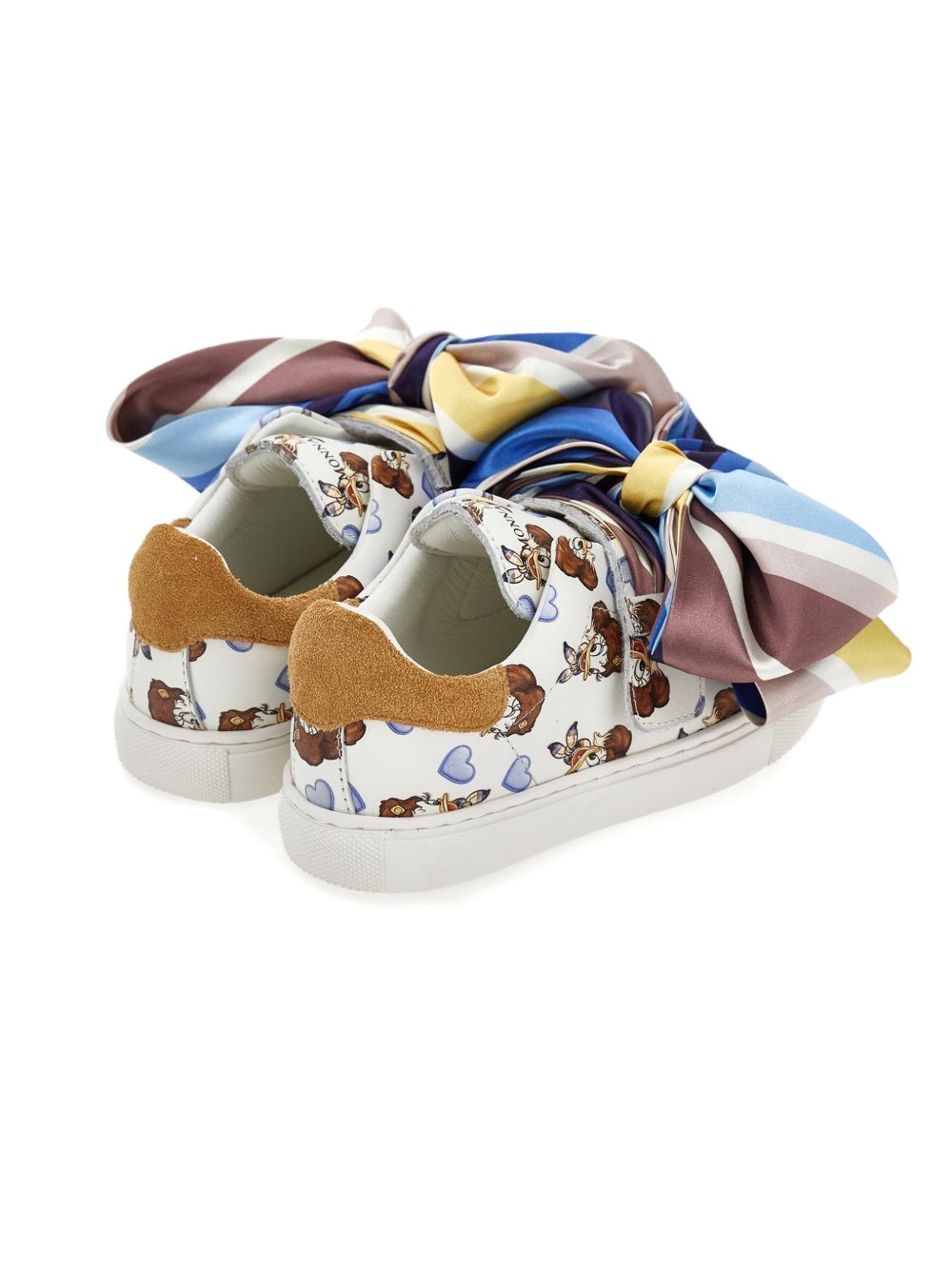 Sneakers per bambina Monnalisa Kids x Disney multicolore con stampa grafica Paperina all-over 8CH014 8771 0156 MONNALISA KIDS 