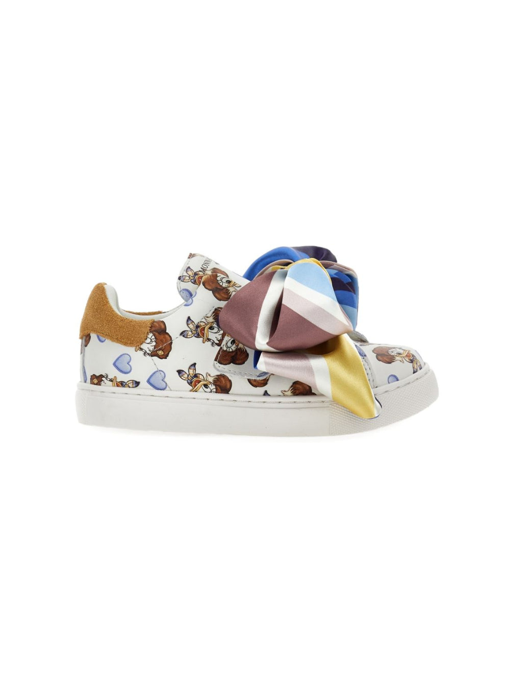 Sneakers per bambina Monnalisa Kids x Disney multicolore con stampa grafica Paperina all-over 8CH014 8771 0156 MONNALISA KIDS 