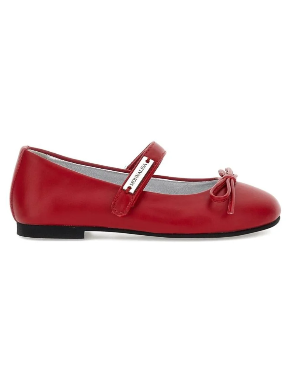 Ballerine per bambina Monnalisa Kids rosso con dettaglio fiocco 8CH015 8786 0043 MONNALISA KIDS 