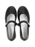 Ballerine per bambina Monnalisa Kids nere con fiocco 8CH015 8786 0050 MONNALISA KIDS 