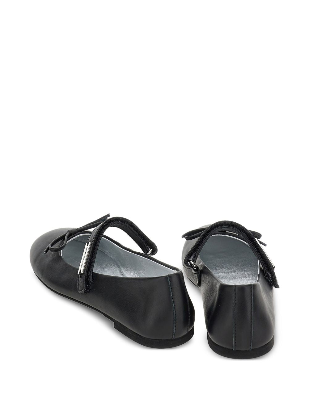 Ballerine per bambina Monnalisa Kids nere con fiocco 8CH015 8786 0050 MONNALISA KIDS 